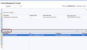 How to End or Kill Sessions is SAP BusinessObjects 4.1 SP3